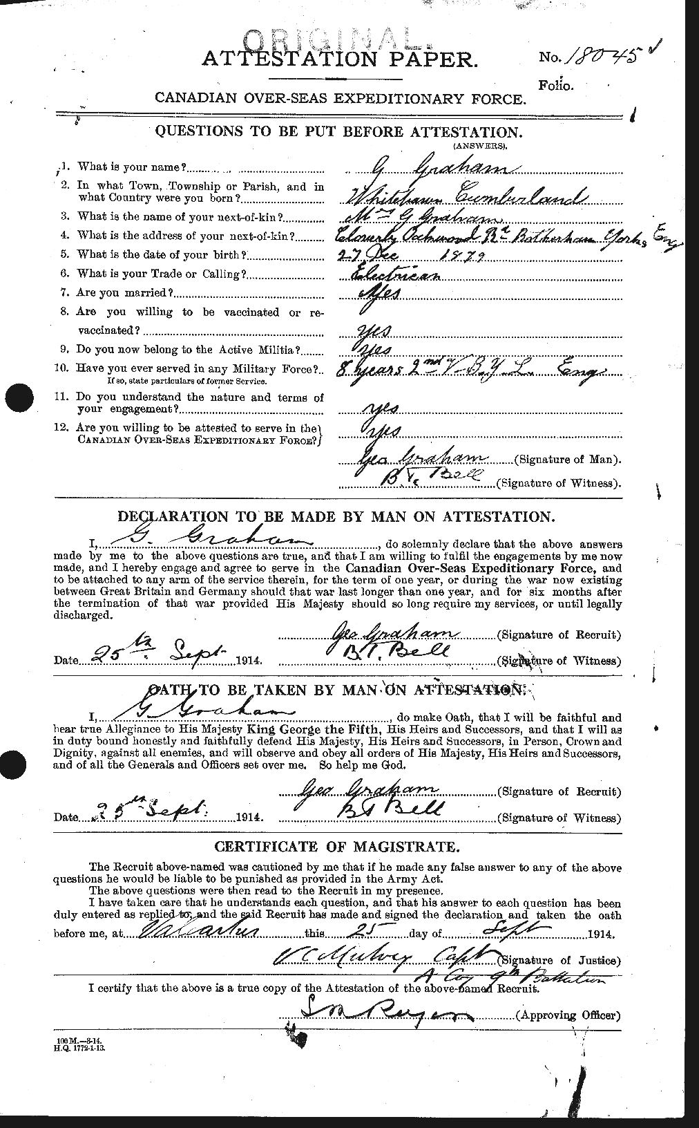 Personnel Records of the First World War - CEF 357632a