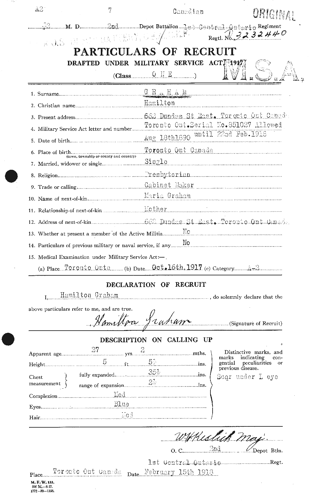 Personnel Records of the First World War - CEF 357690a