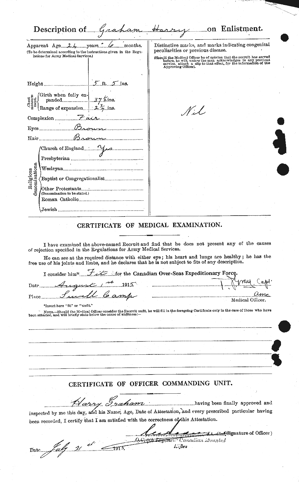 Personnel Records of the First World War - CEF 357710b