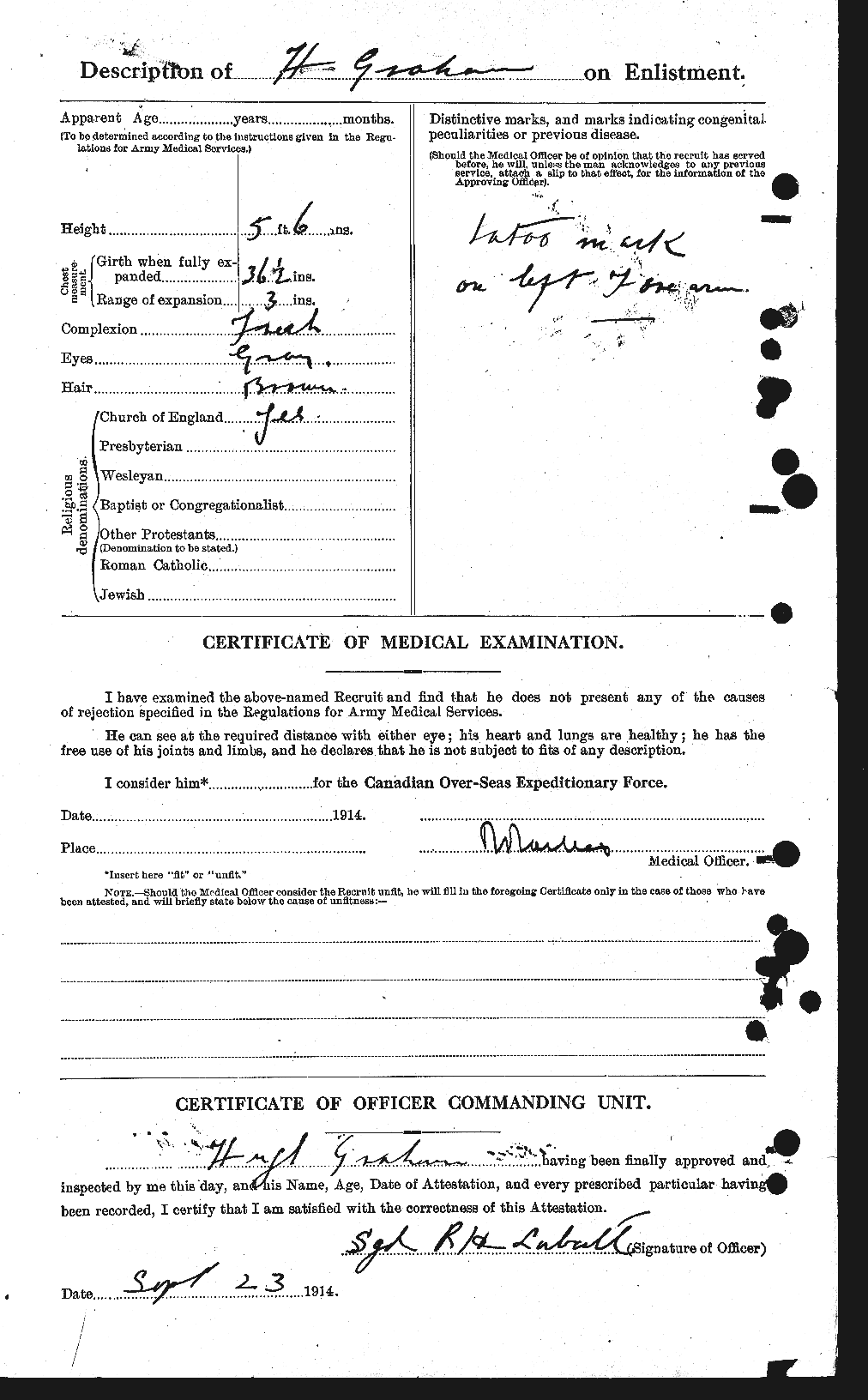 Personnel Records of the First World War - CEF 357757b