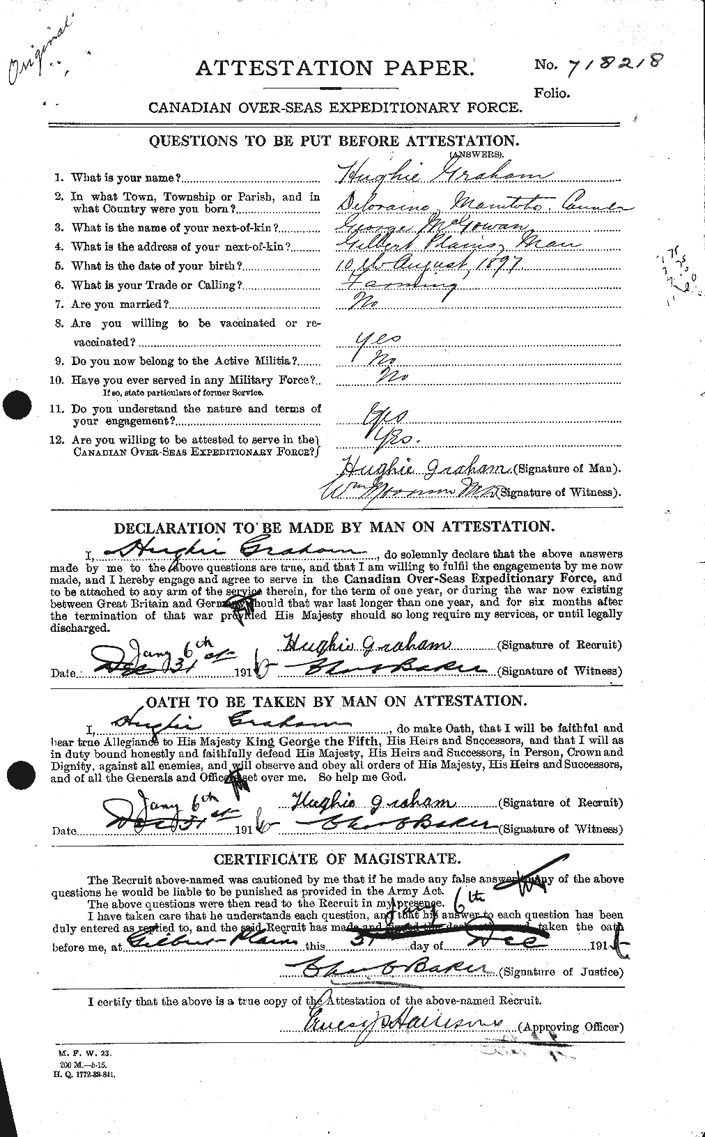 Personnel Records of the First World War - CEF 357766a
