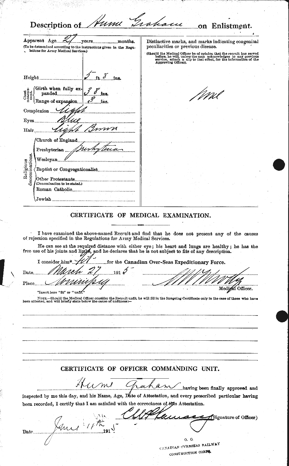 Personnel Records of the First World War - CEF 357767b