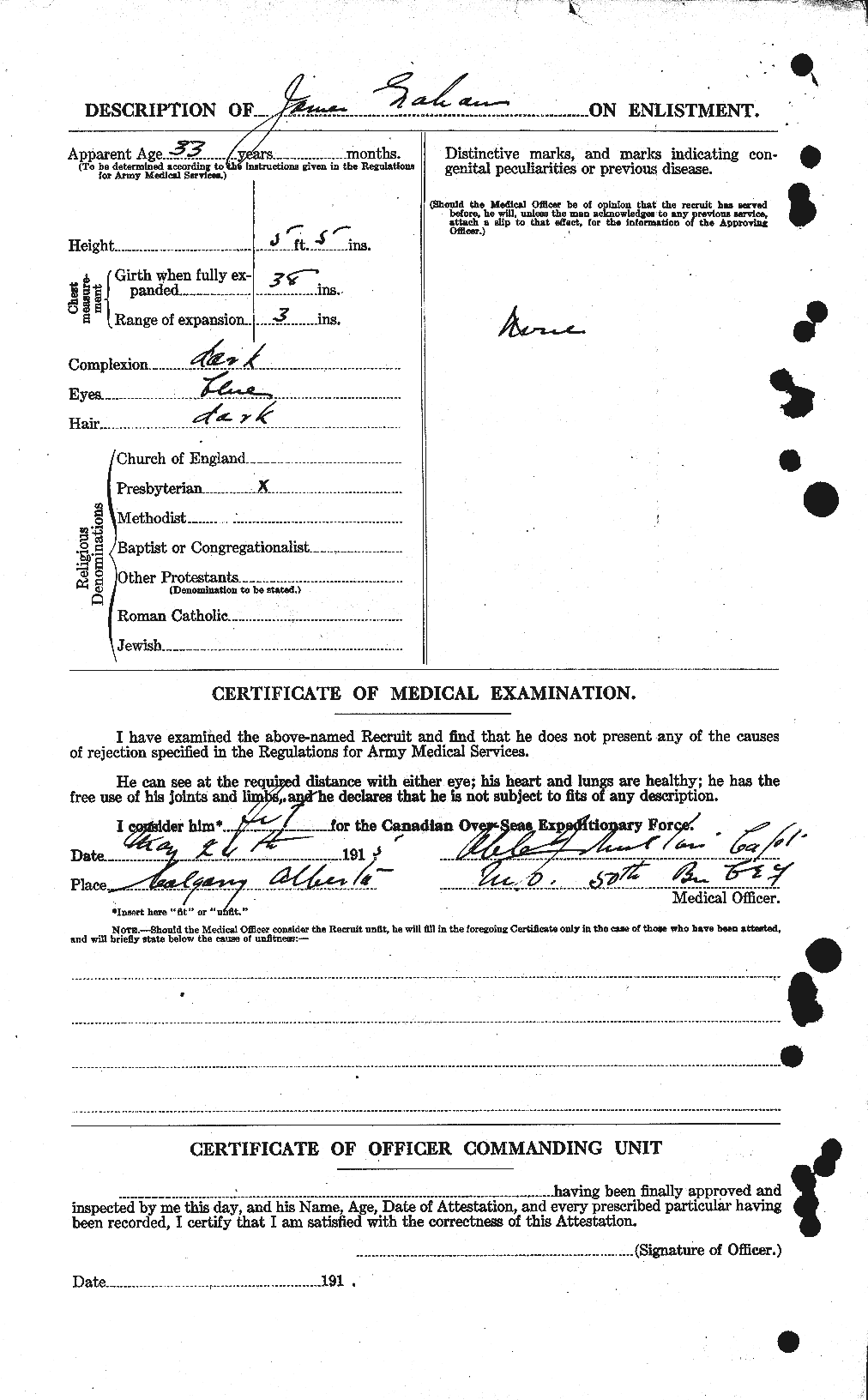 Personnel Records of the First World War - CEF 357791b