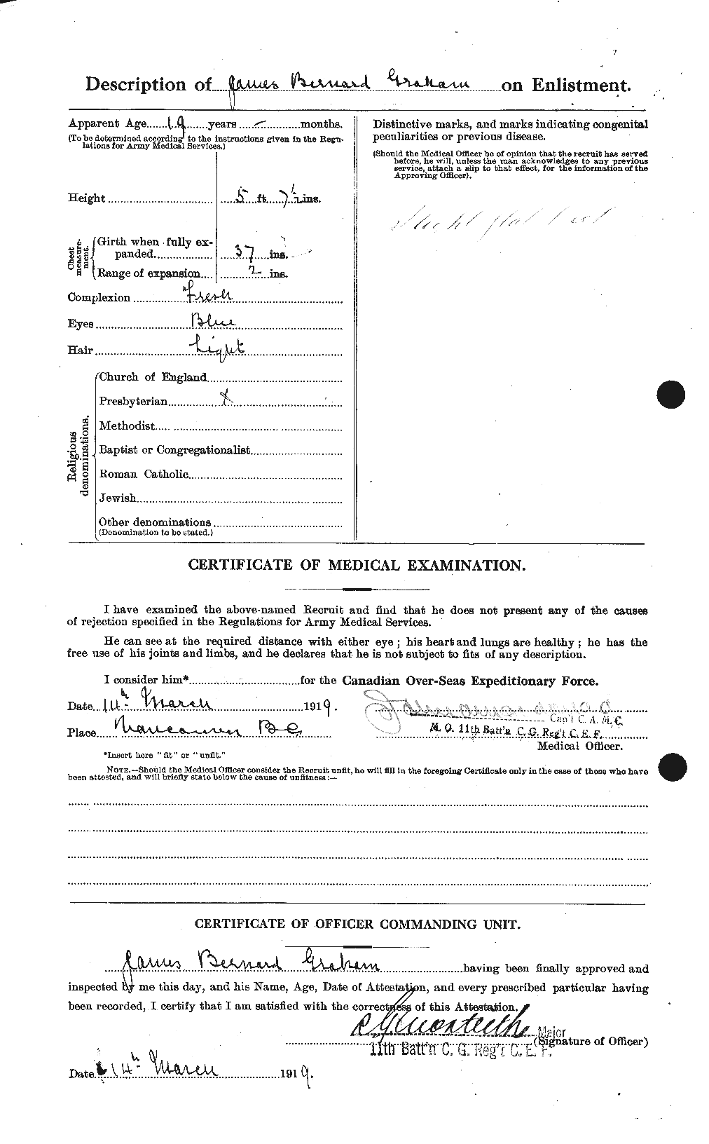 Personnel Records of the First World War - CEF 357806b