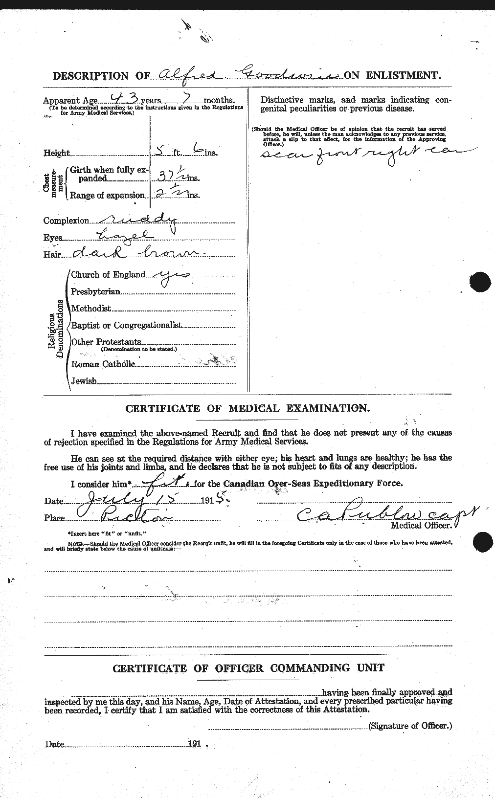 Personnel Records of the First World War - CEF 357924b