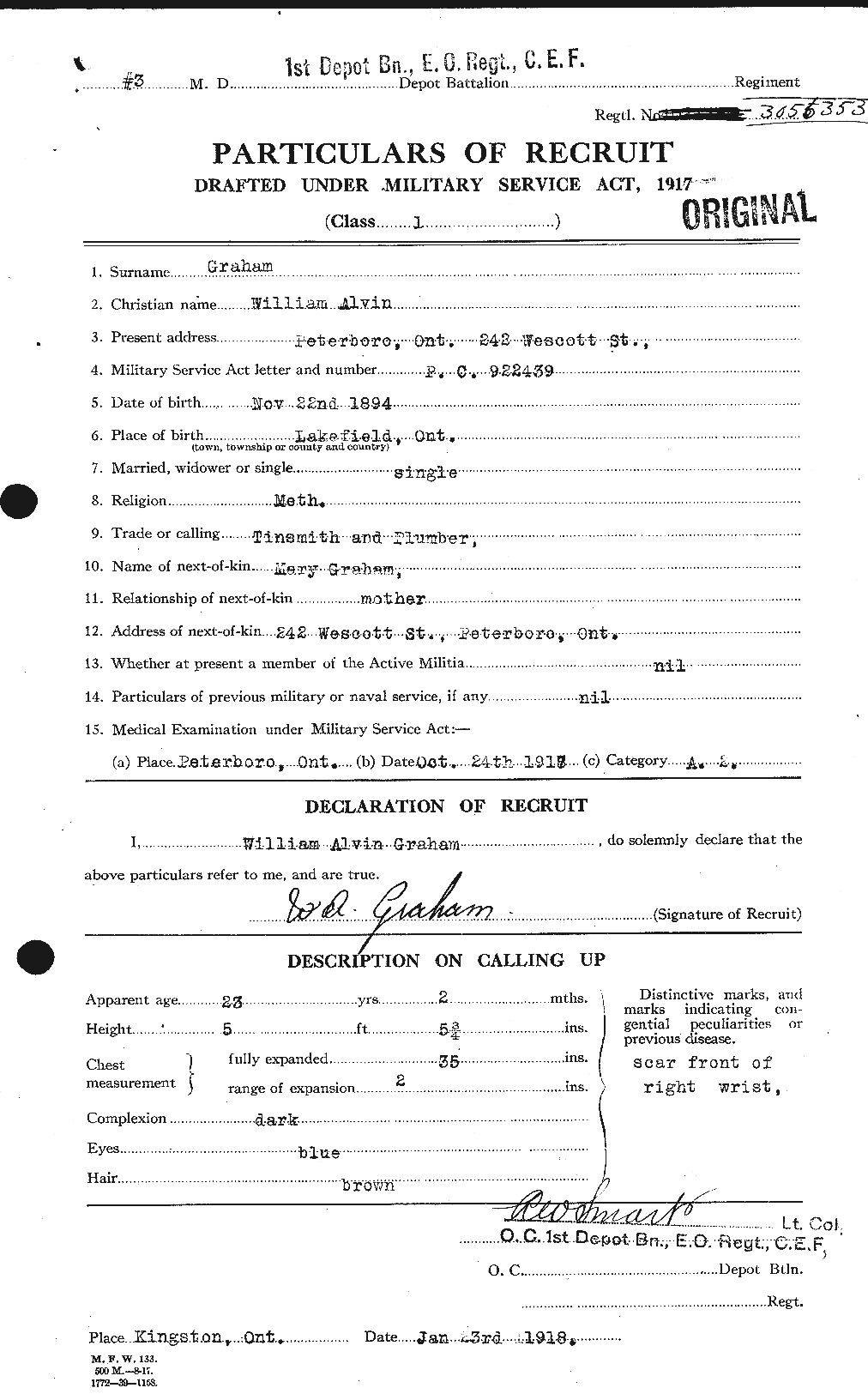 Personnel Records of the First World War - CEF 357970a