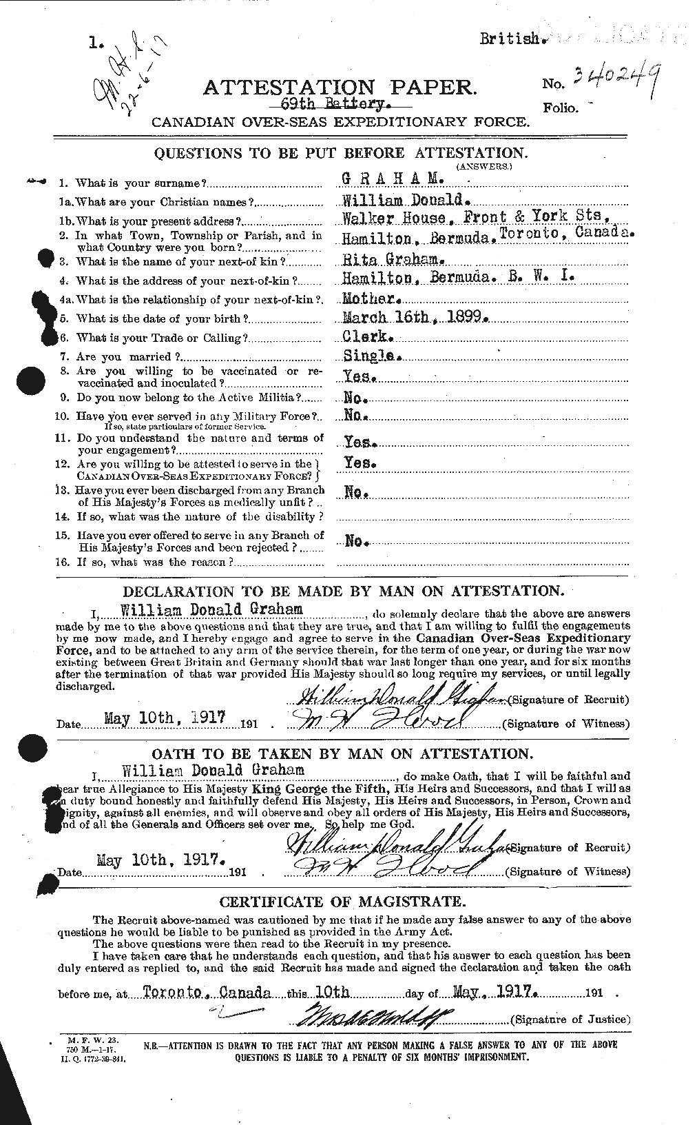 Personnel Records of the First World War - CEF 357980a
