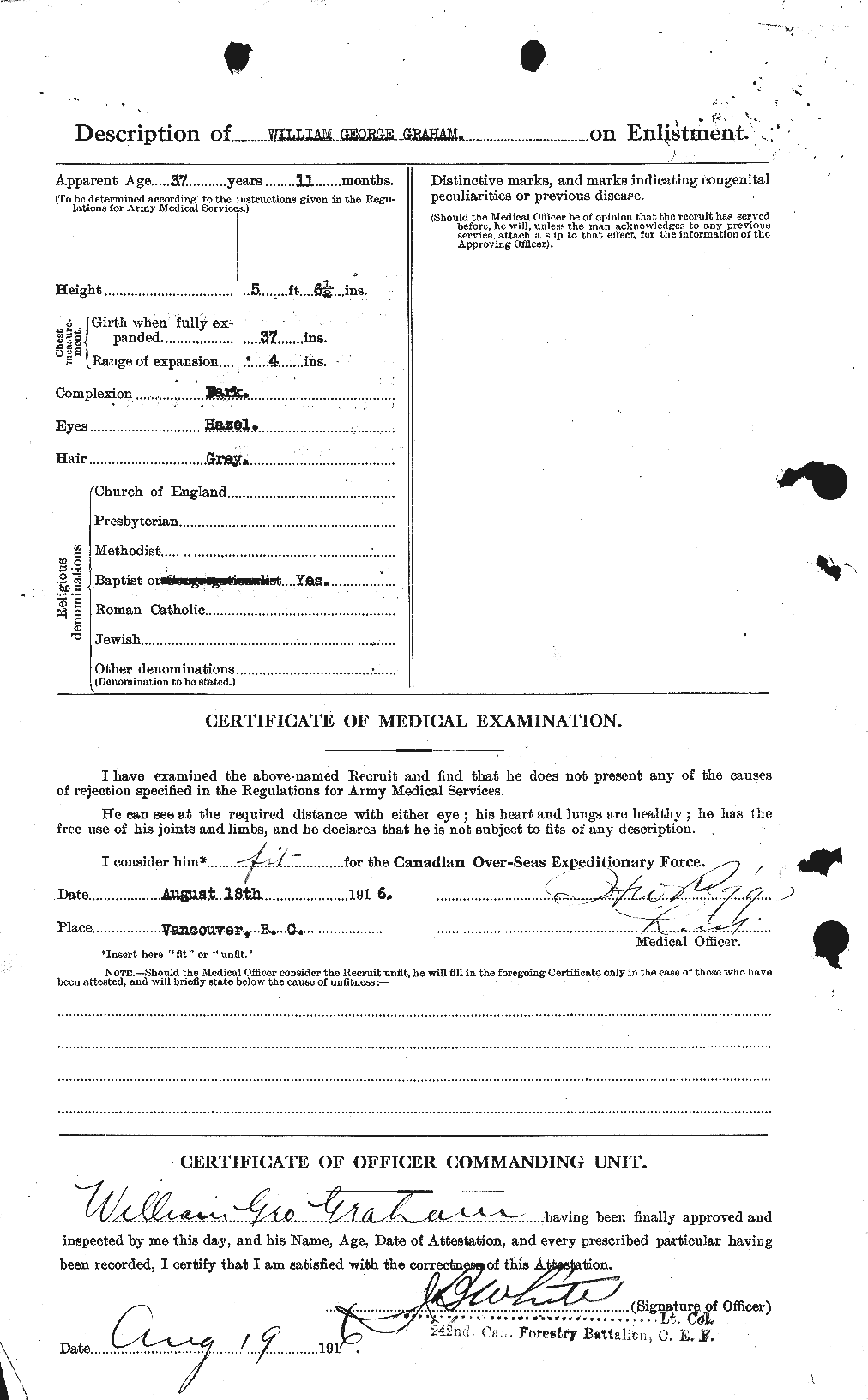 Personnel Records of the First World War - CEF 357998b