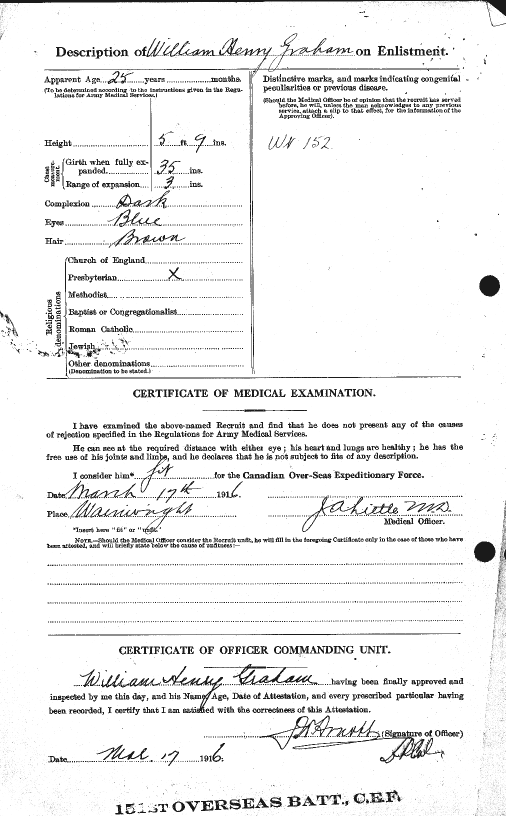 Personnel Records of the First World War - CEF 358001b
