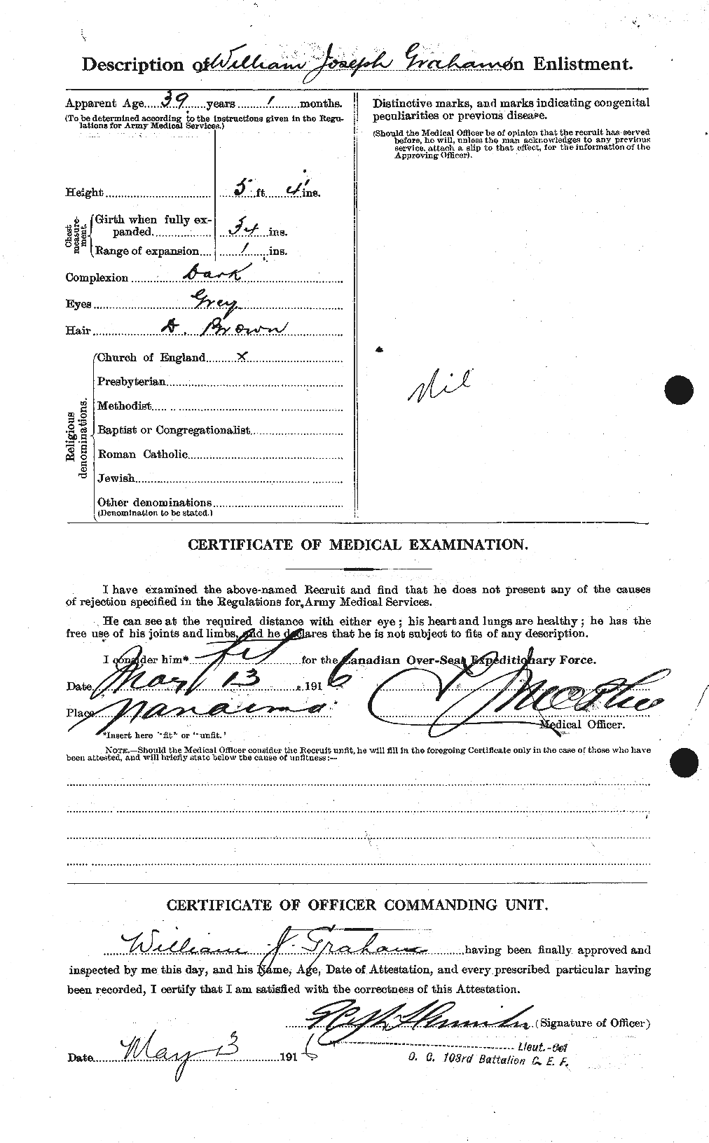 Personnel Records of the First World War - CEF 358016b