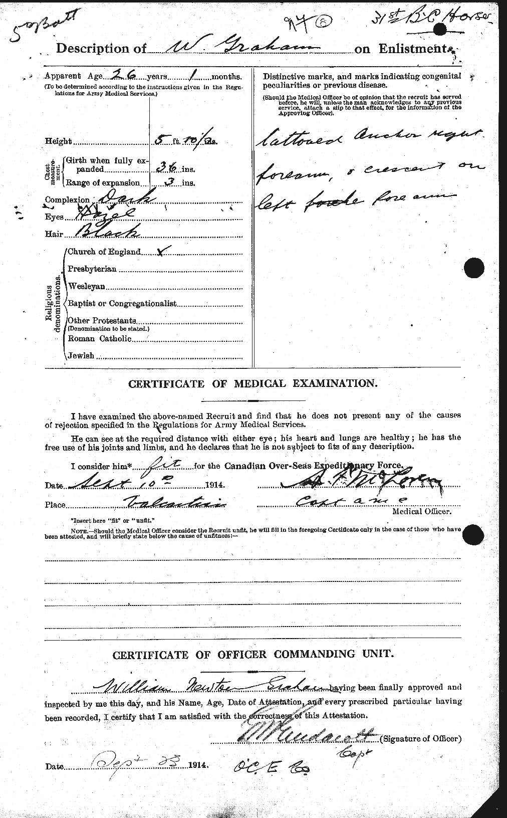 Personnel Records of the First World War - CEF 358027b