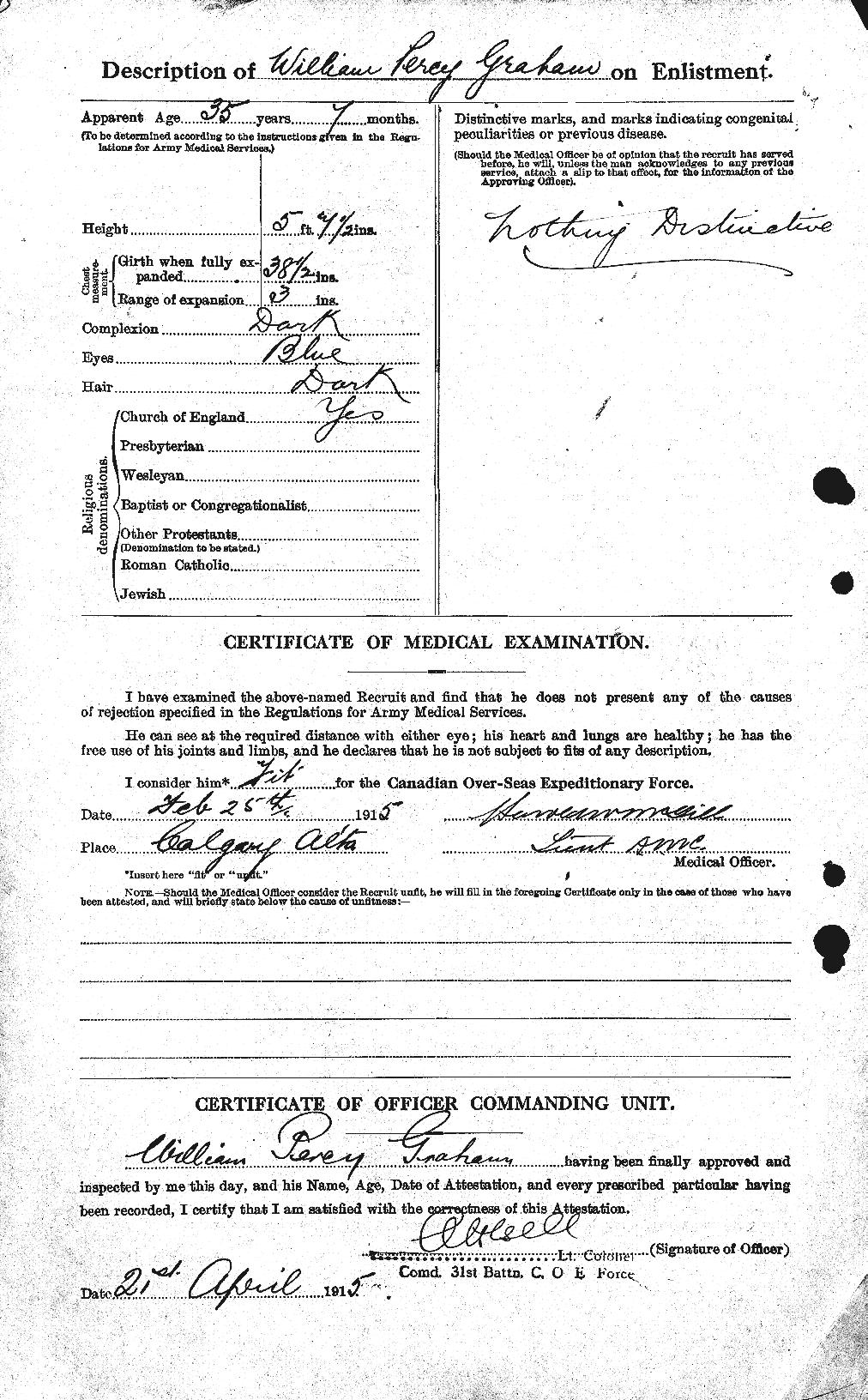 Personnel Records of the First World War - CEF 358031b