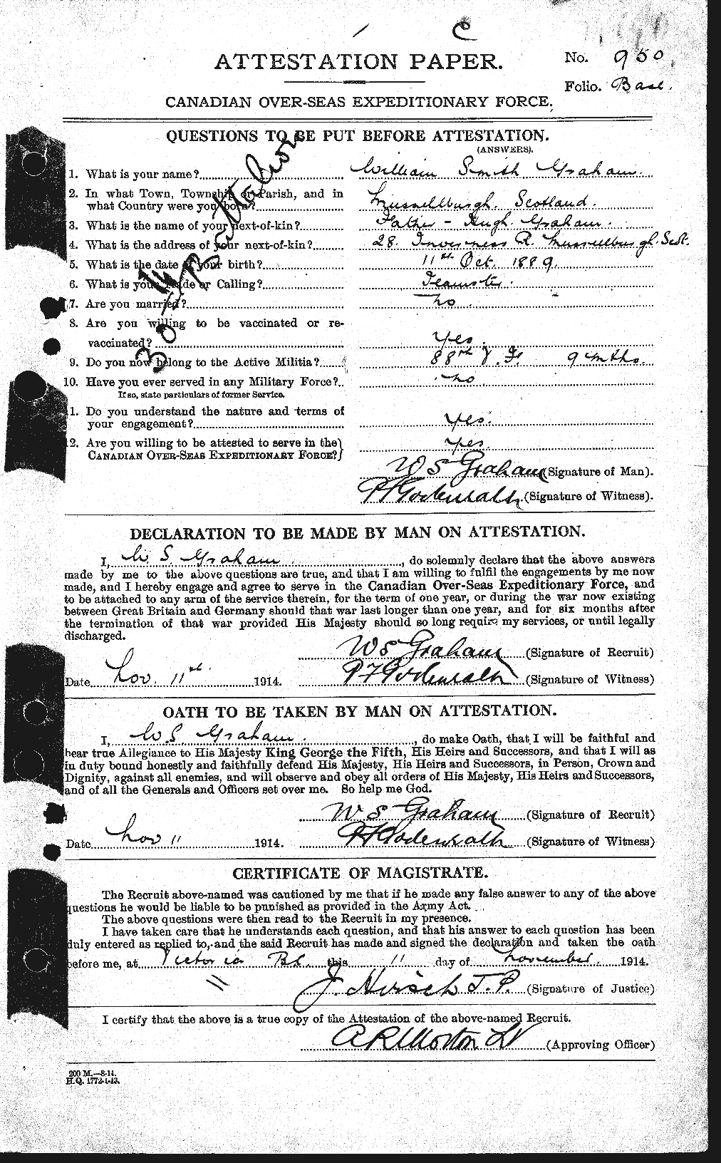 Personnel Records of the First World War - CEF 358041a