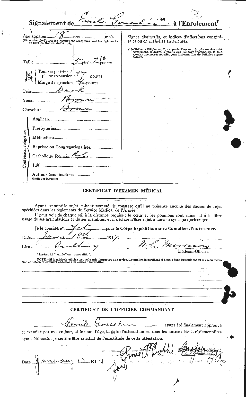 Personnel Records of the First World War - CEF 358894b