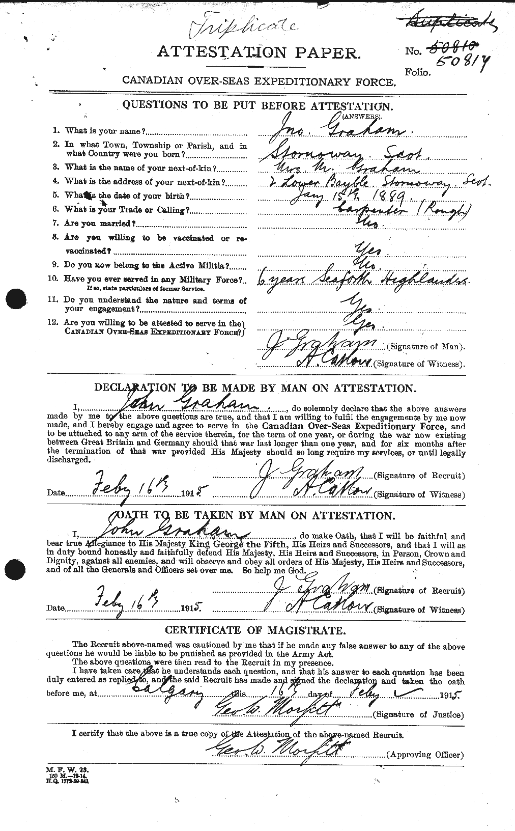 Personnel Records of the First World War - CEF 359106a