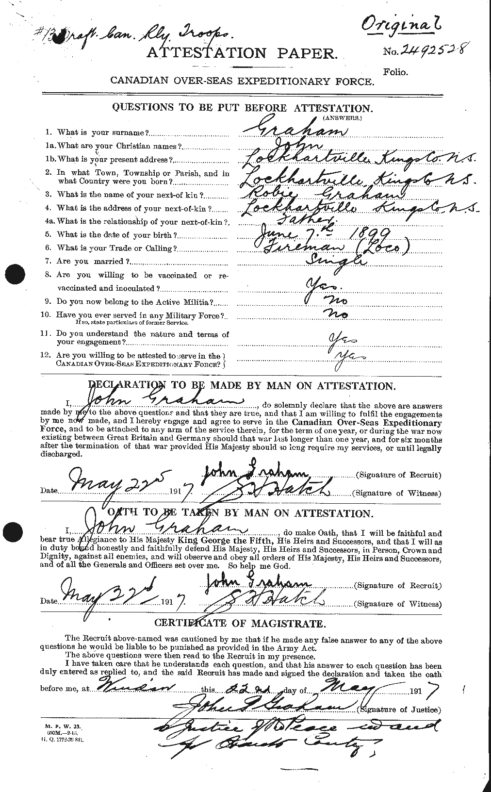 Personnel Records of the First World War - CEF 359116a