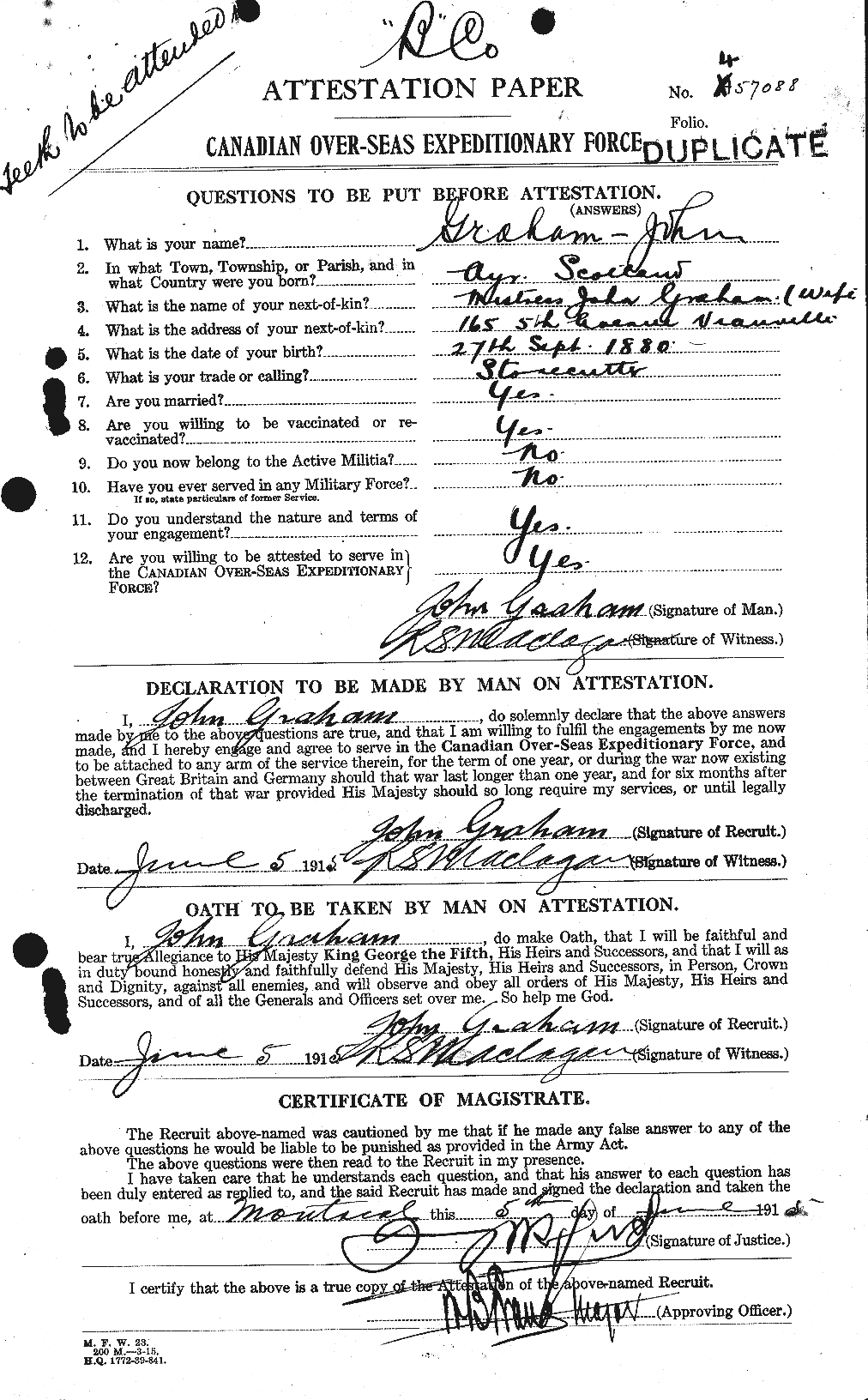 Personnel Records of the First World War - CEF 359131a