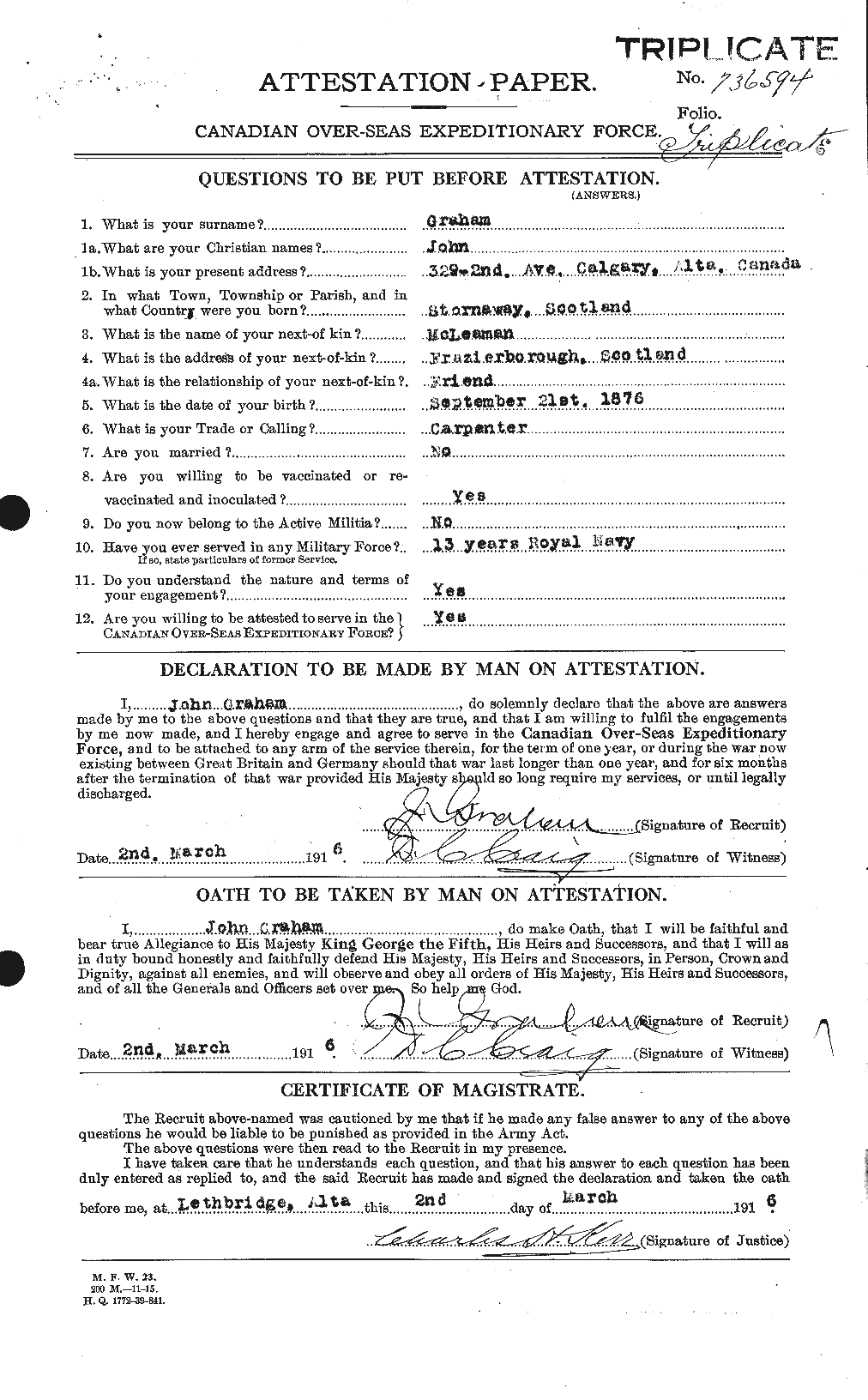 Personnel Records of the First World War - CEF 359143a