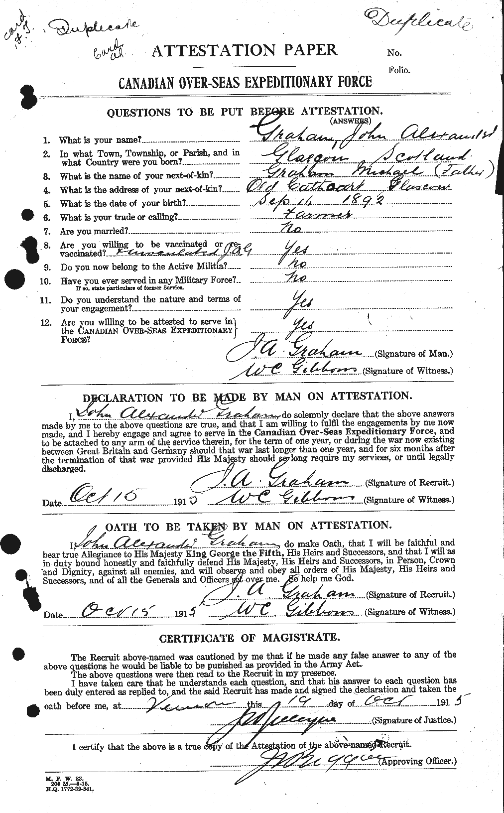 Personnel Records of the First World War - CEF 359153a