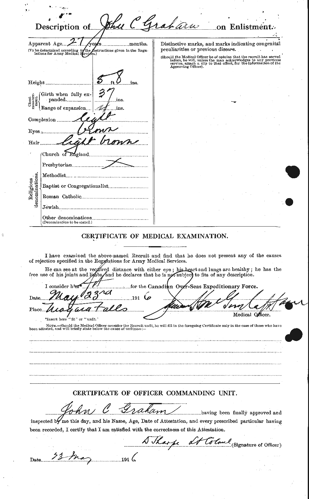 Personnel Records of the First World War - CEF 359160b