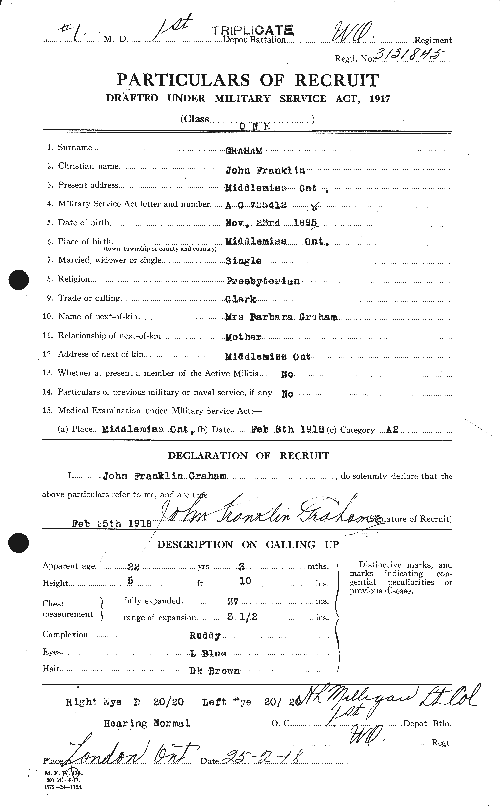 Personnel Records of the First World War - CEF 359173a