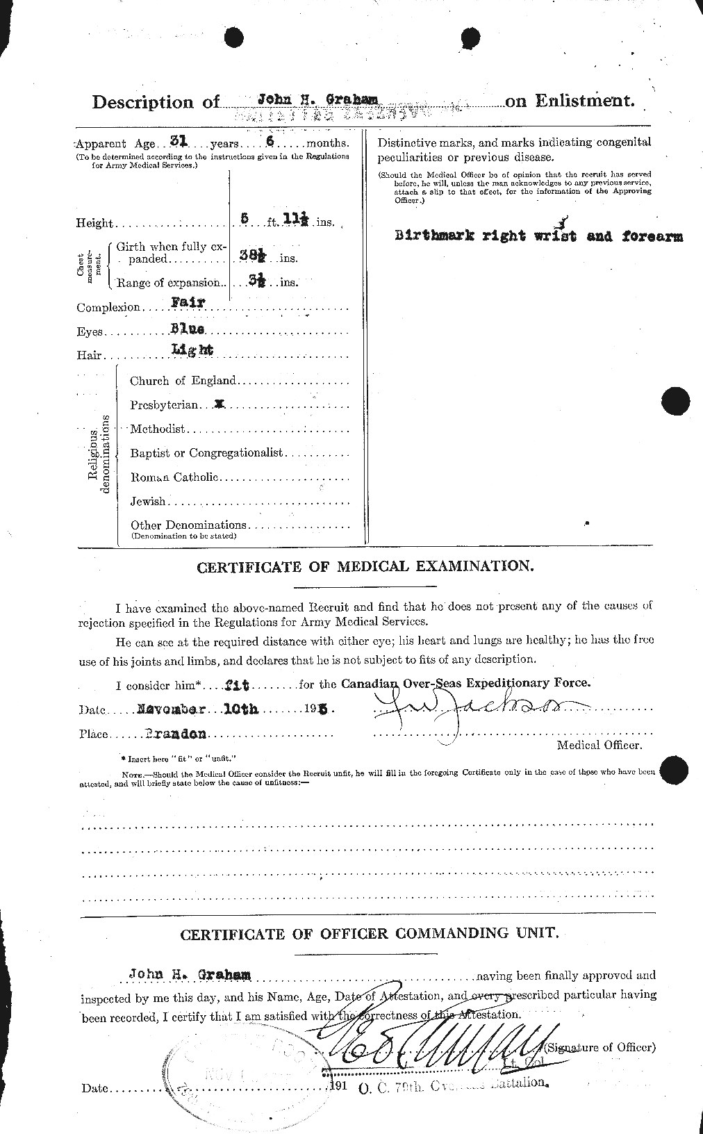 Personnel Records of the First World War - CEF 359177b