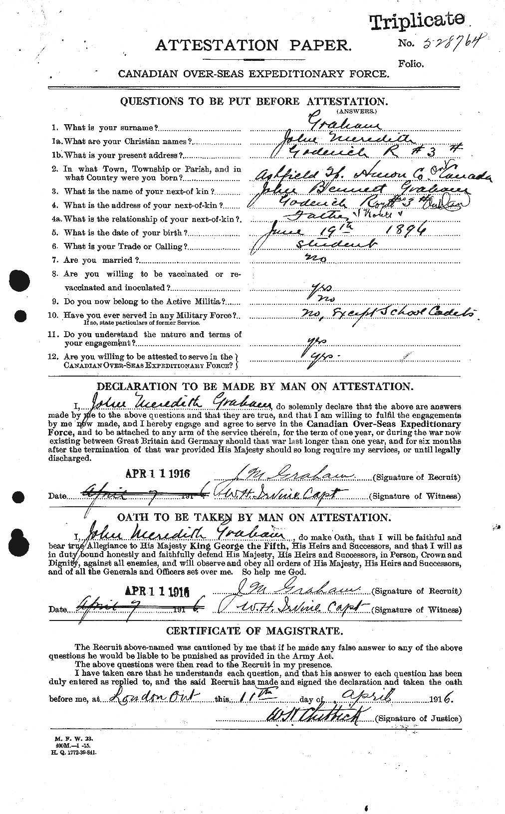 Personnel Records of the First World War - CEF 359199a