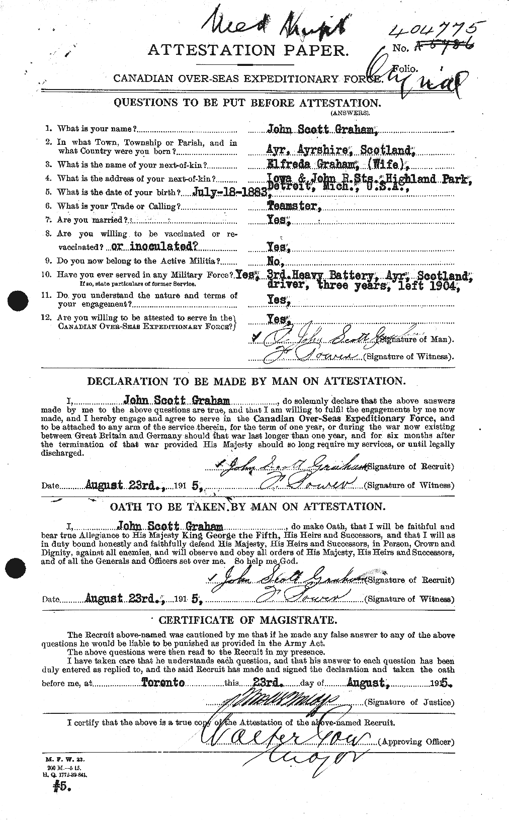 Personnel Records of the First World War - CEF 359208a