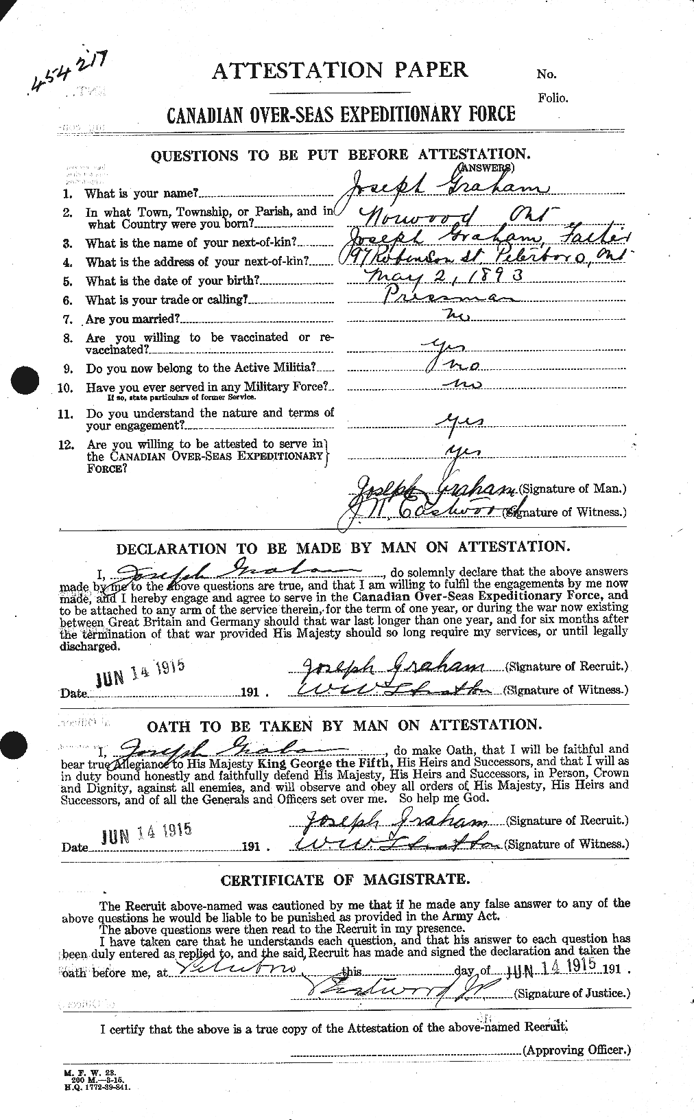 Personnel Records of the First World War - CEF 359227a