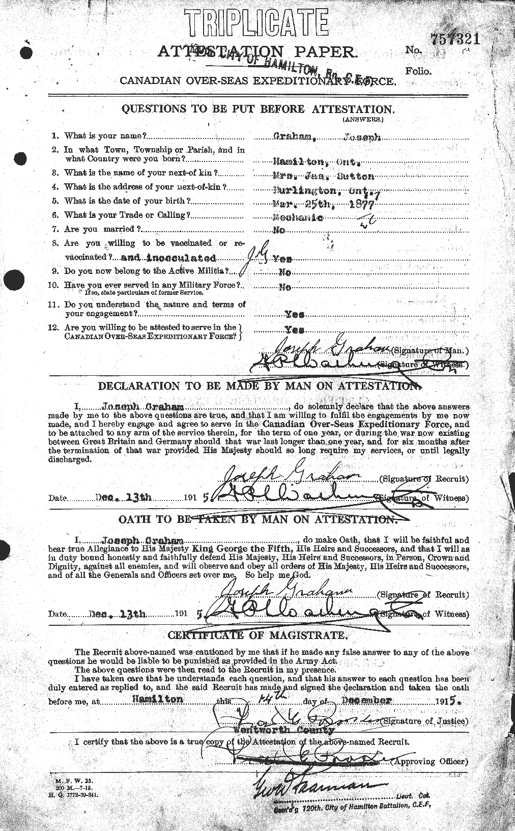 Personnel Records of the First World War - CEF 359235a