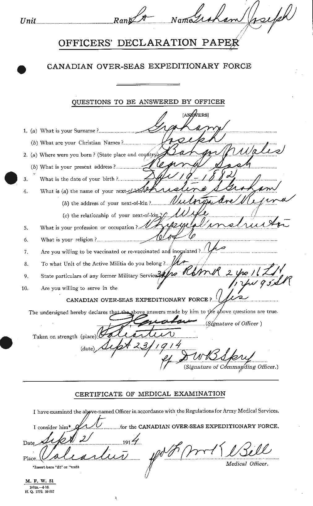 Personnel Records of the First World War - CEF 359238a