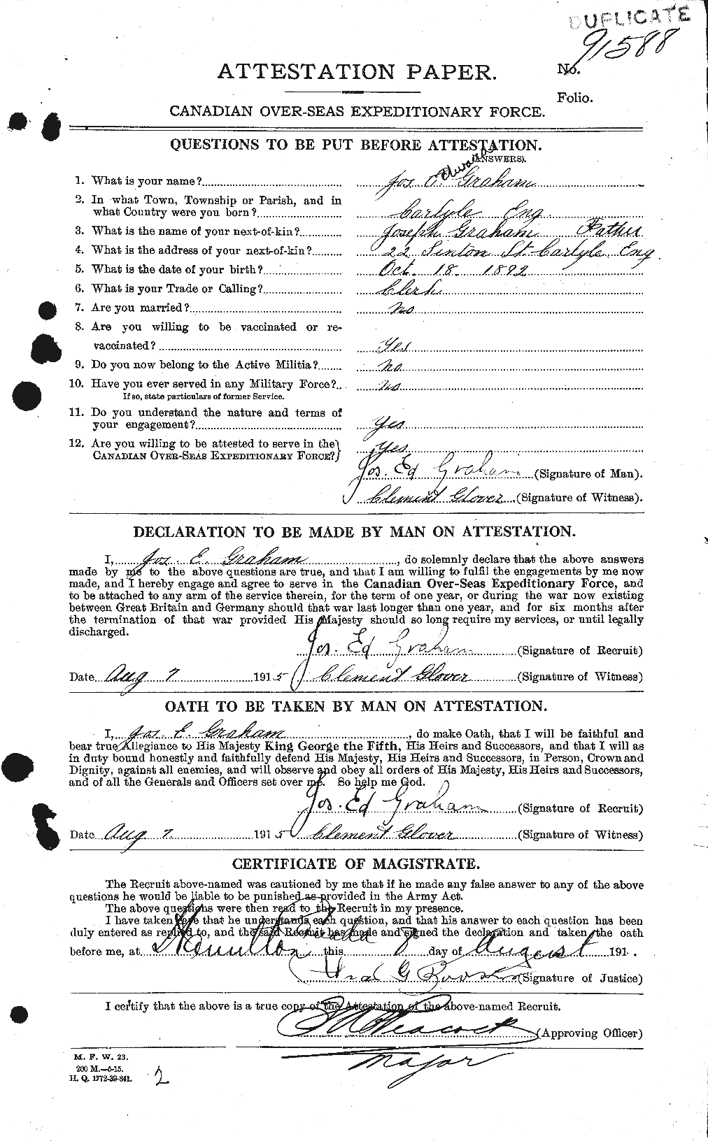 Personnel Records of the First World War - CEF 359244a