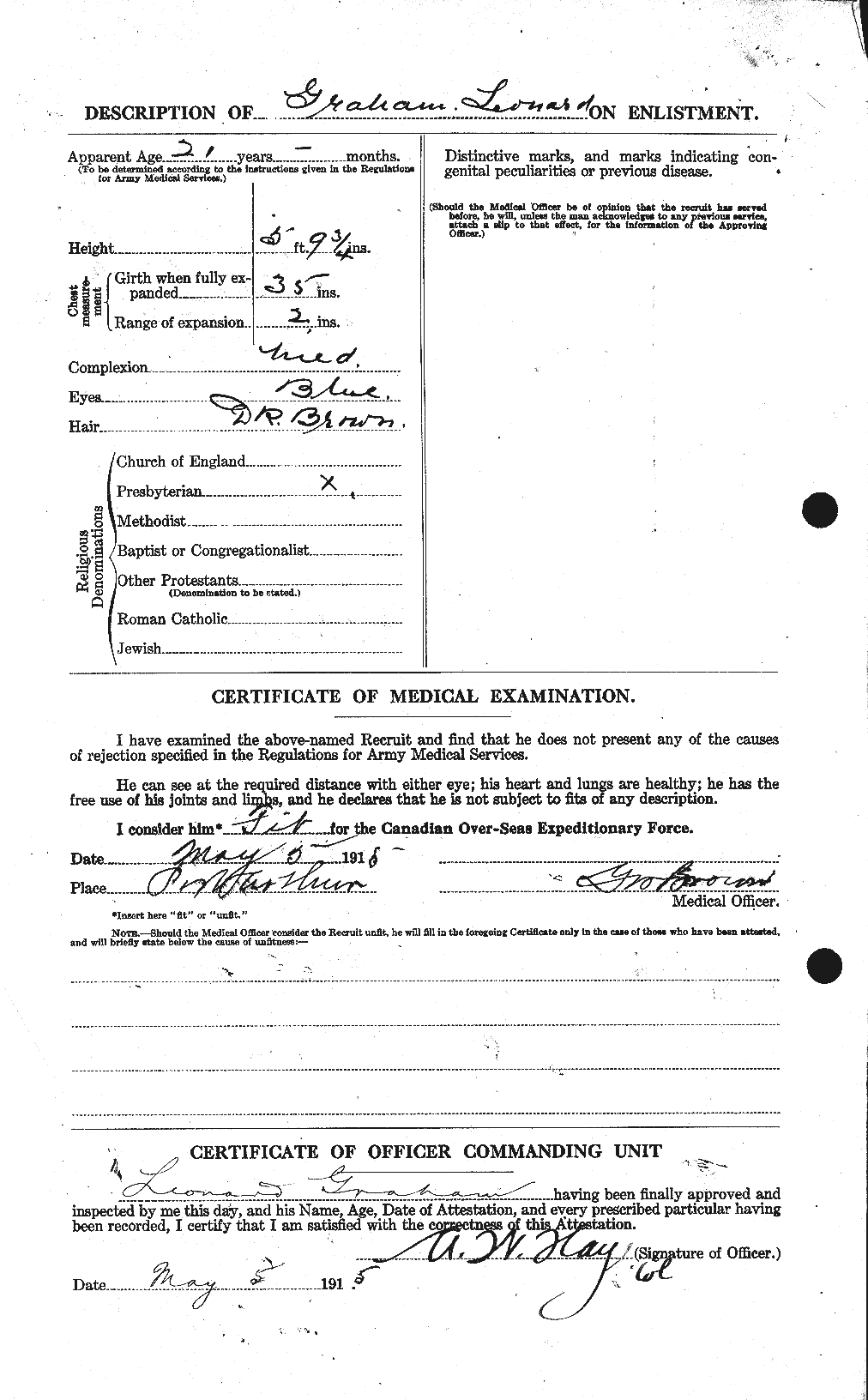 Personnel Records of the First World War - CEF 359266b
