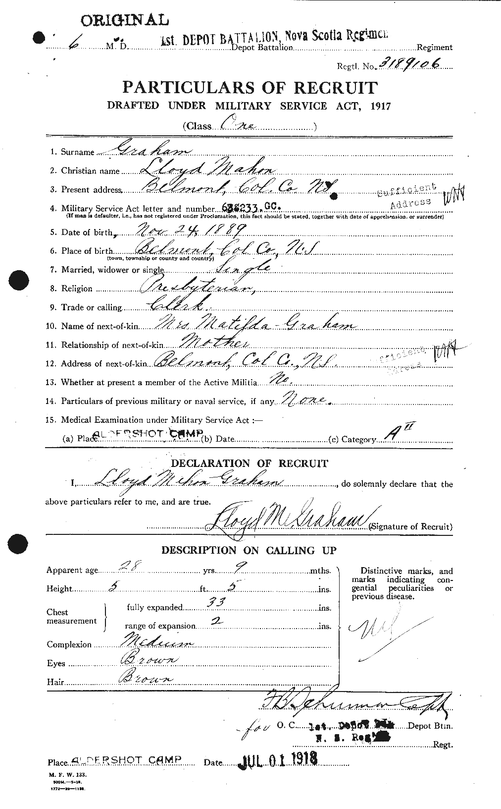 Personnel Records of the First World War - CEF 359279a