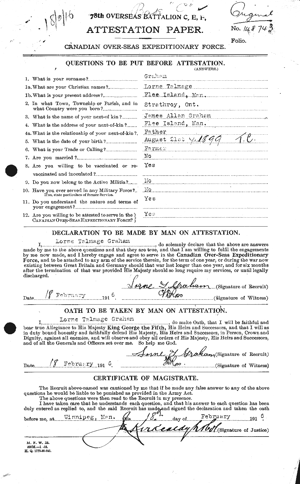 Personnel Records of the First World War - CEF 359282a