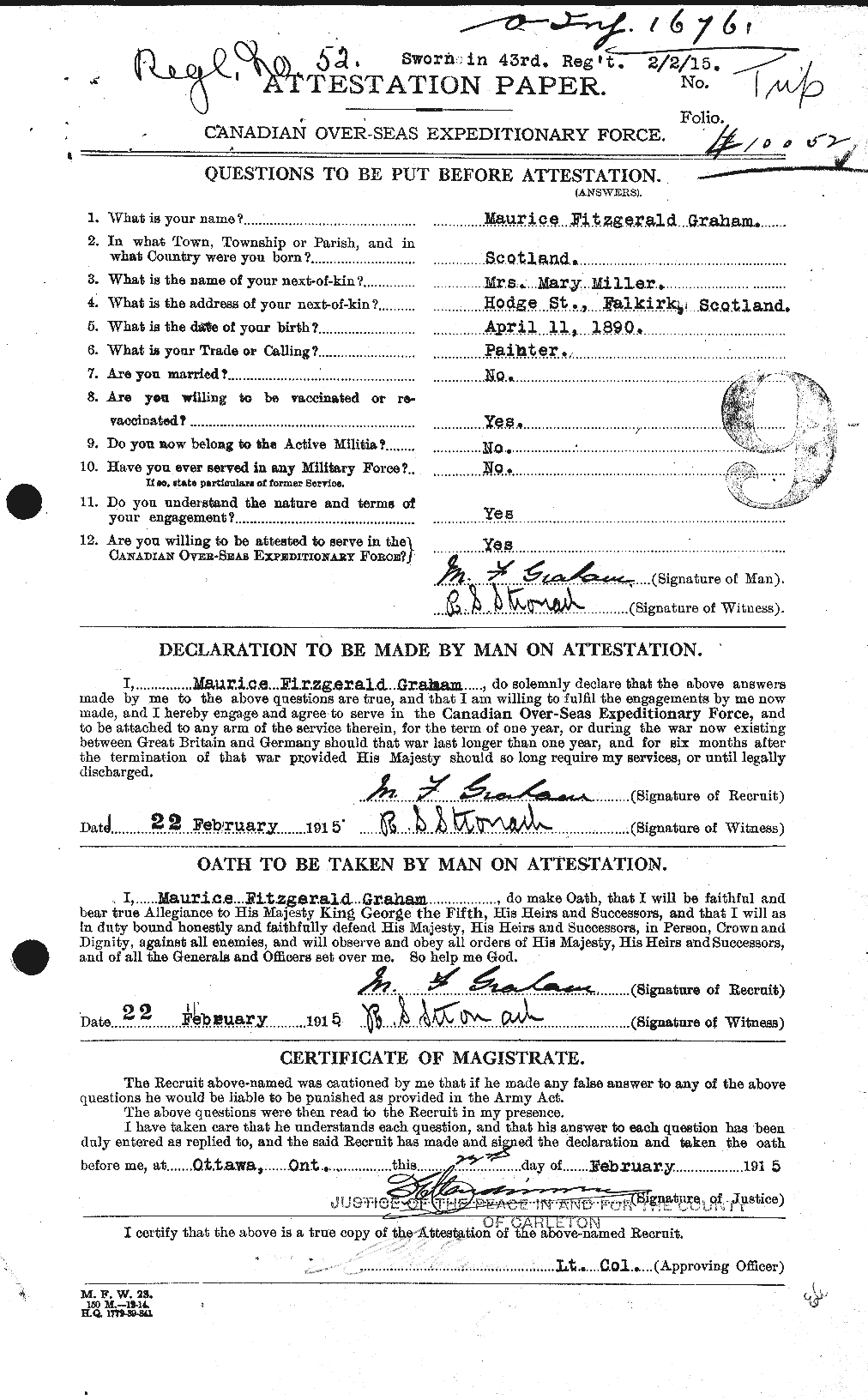 Personnel Records of the First World War - CEF 359298a