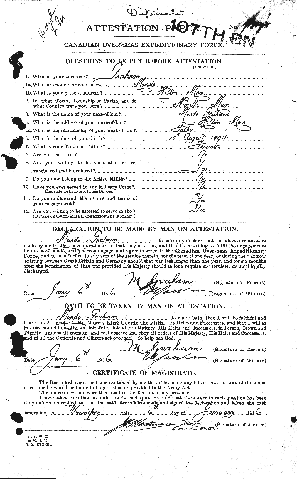 Personnel Records of the First World War - CEF 359312a