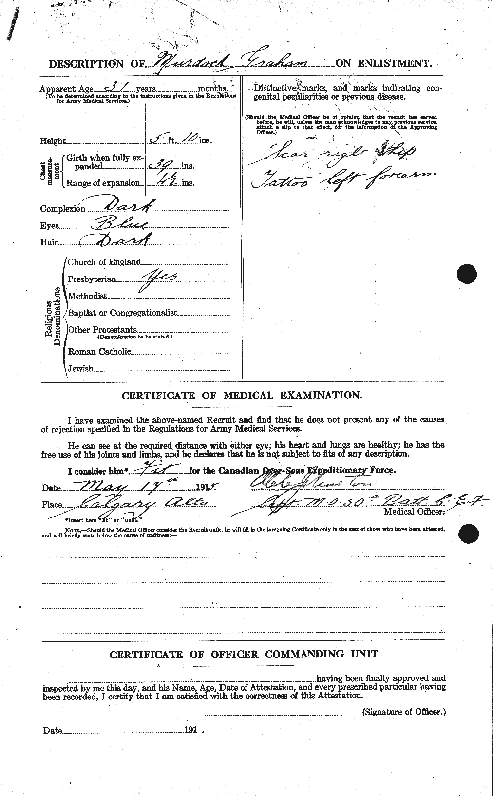 Personnel Records of the First World War - CEF 359315b