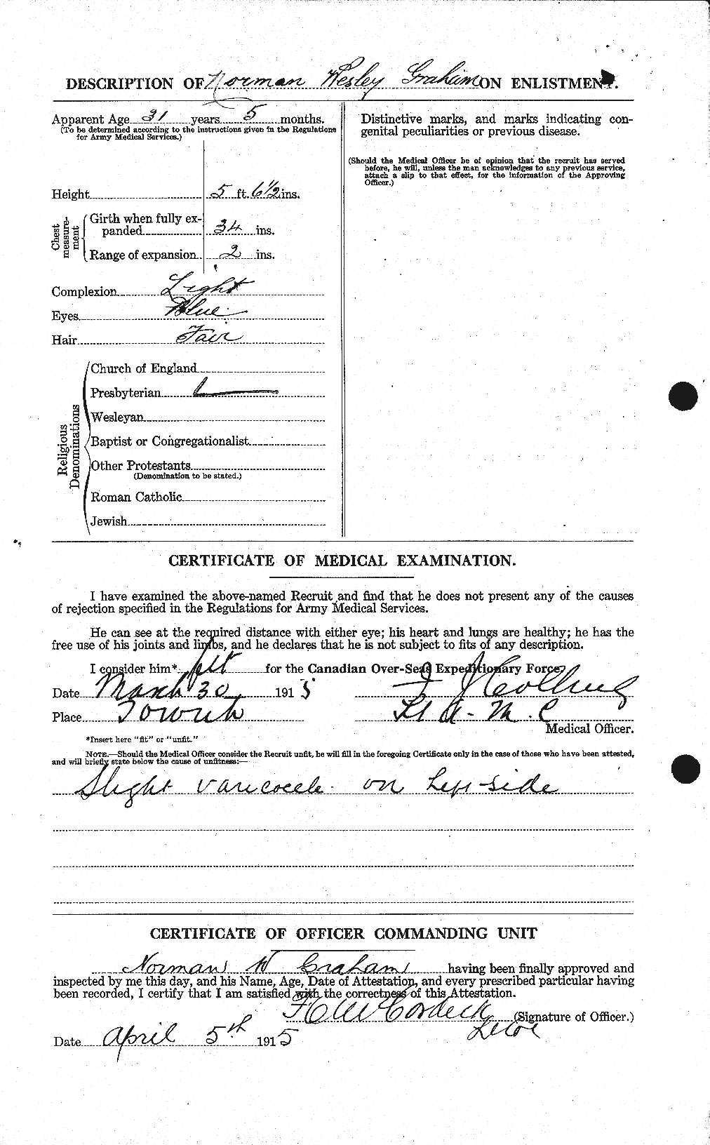 Personnel Records of the First World War - CEF 359327b