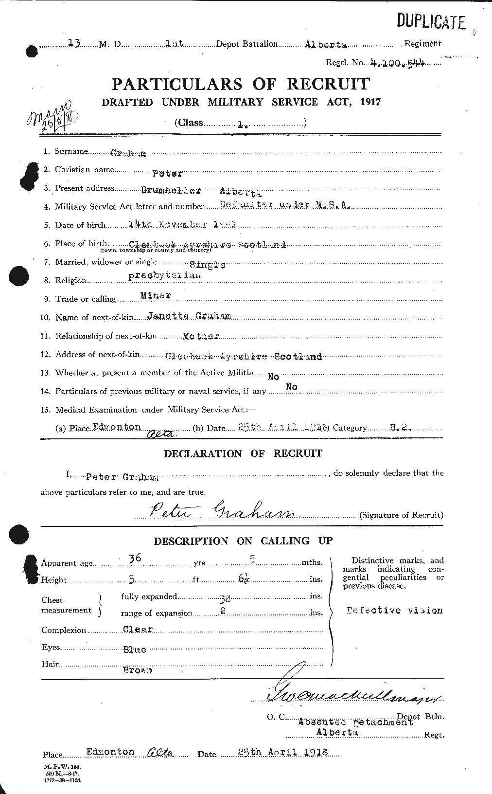 Personnel Records of the First World War - CEF 359346a
