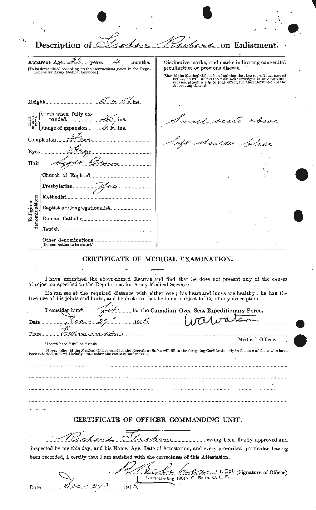 Personnel Records of the First World War - CEF 359365b