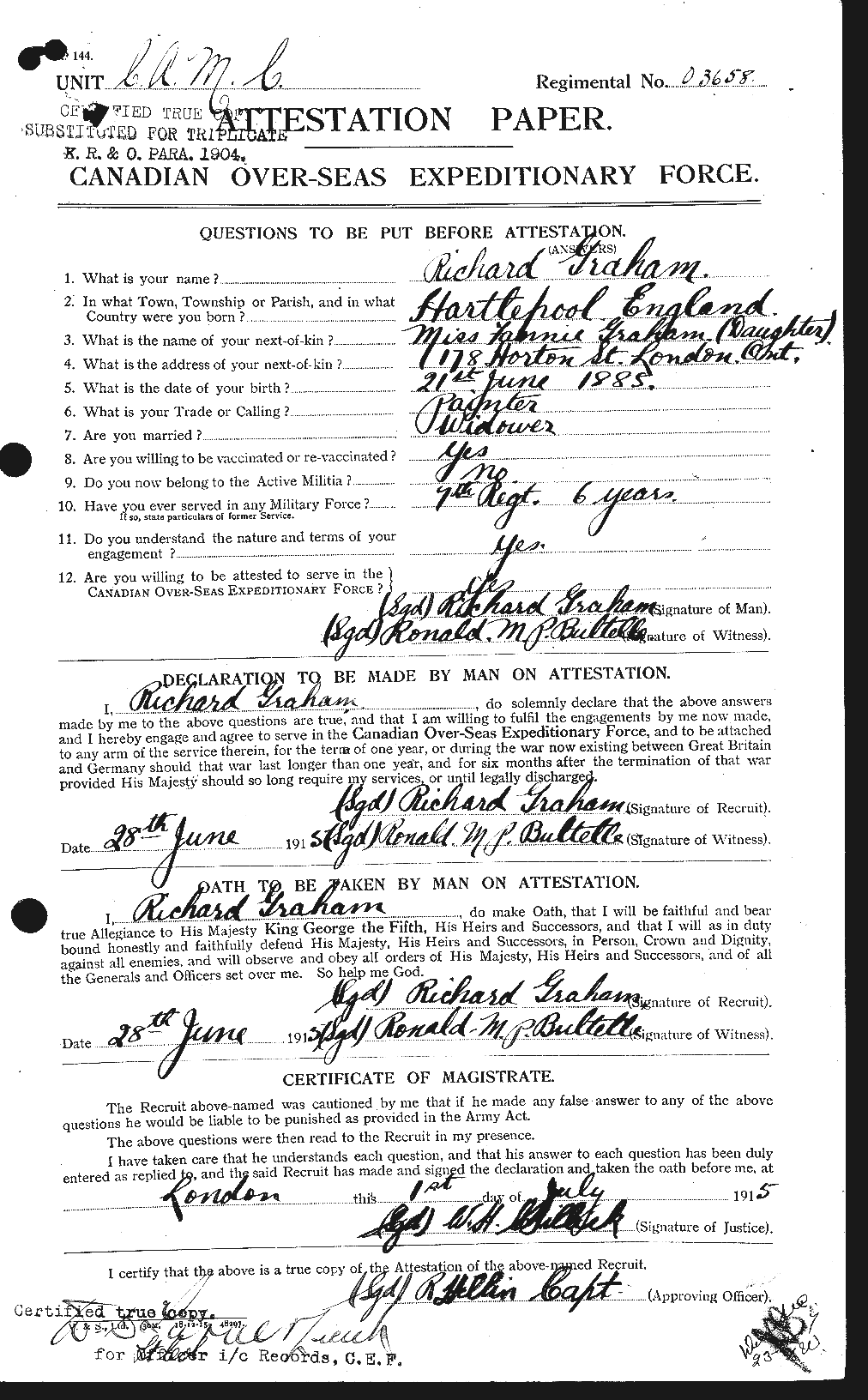 Personnel Records of the First World War - CEF 359367a