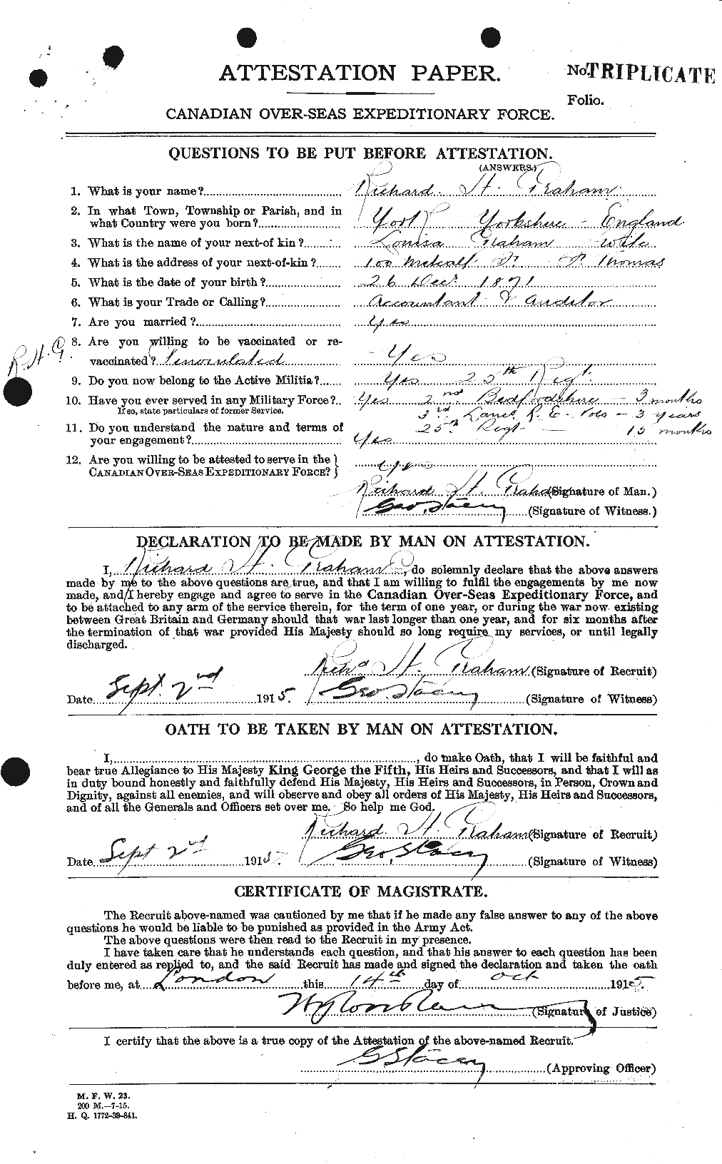 Personnel Records of the First World War - CEF 359369a