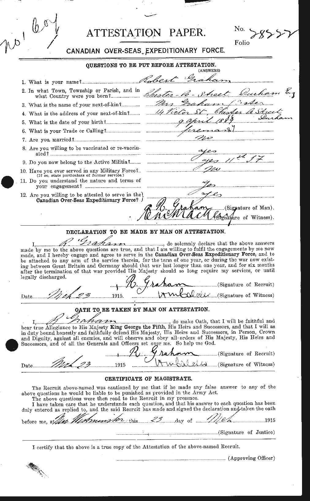 Personnel Records of the First World War - CEF 359373a