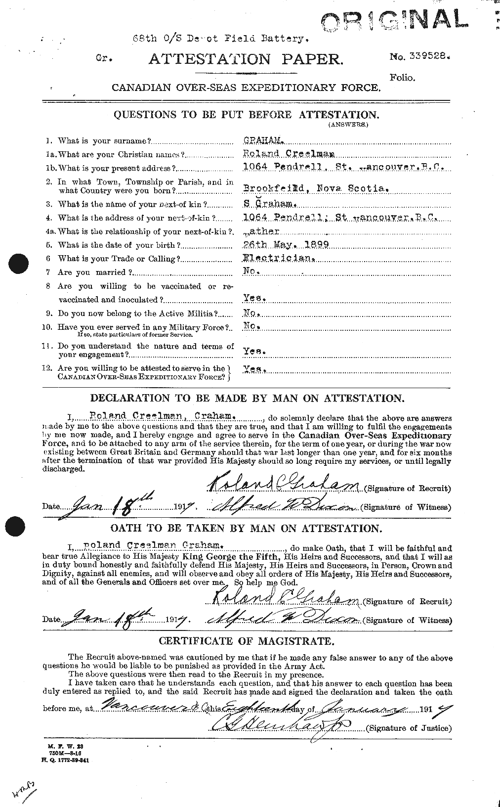 Personnel Records of the First World War - CEF 359429a