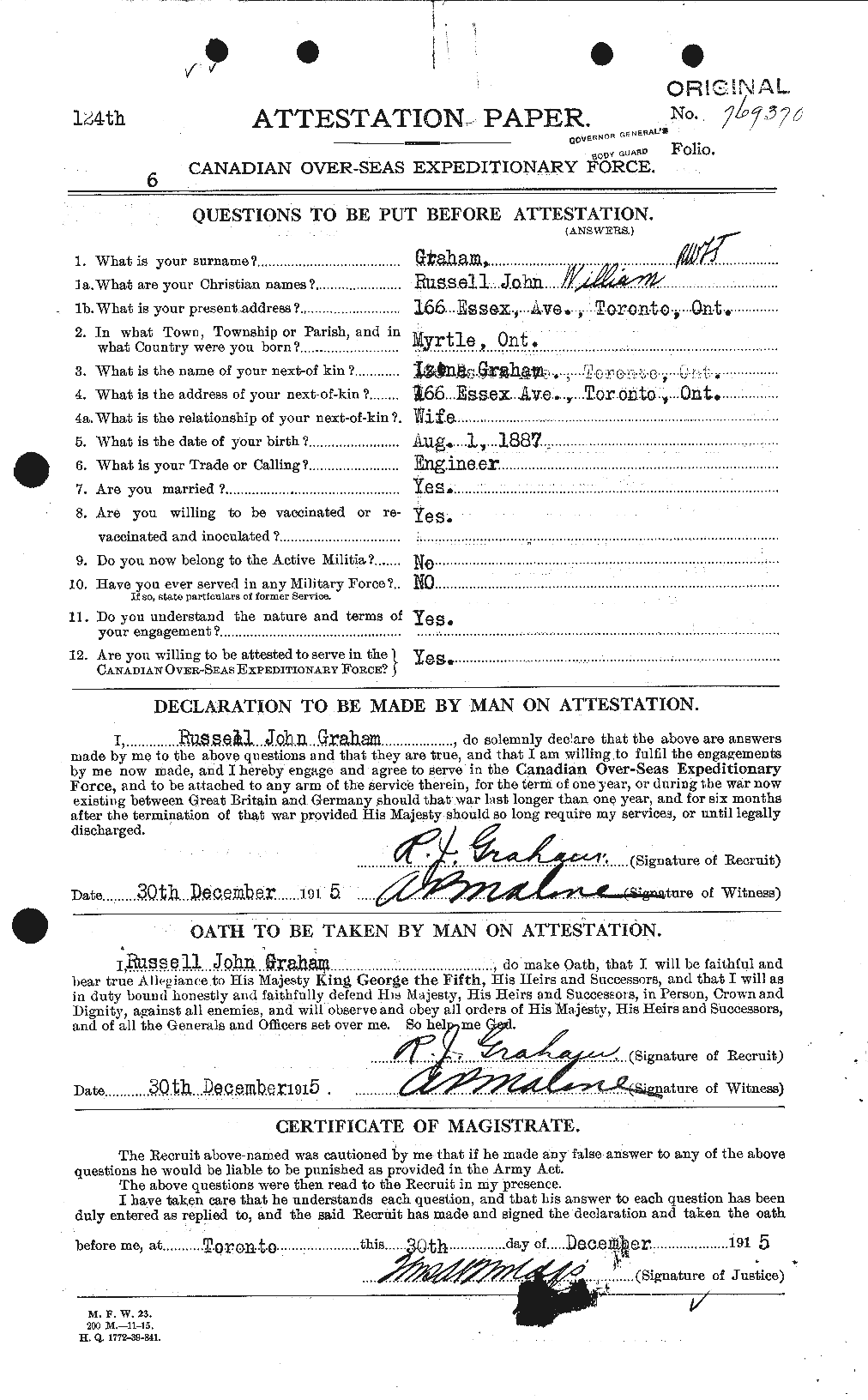 Personnel Records of the First World War - CEF 359447a