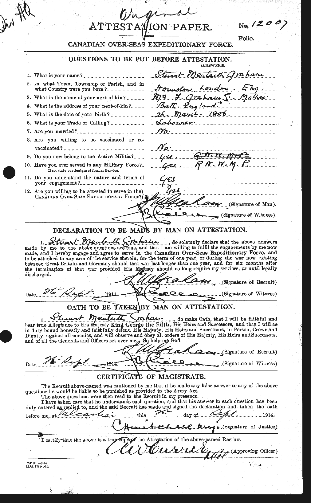 Personnel Records of the First World War - CEF 359474a