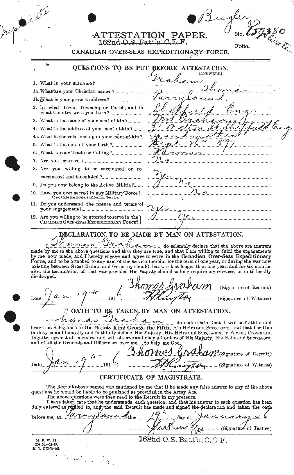 Personnel Records of the First World War - CEF 359482a