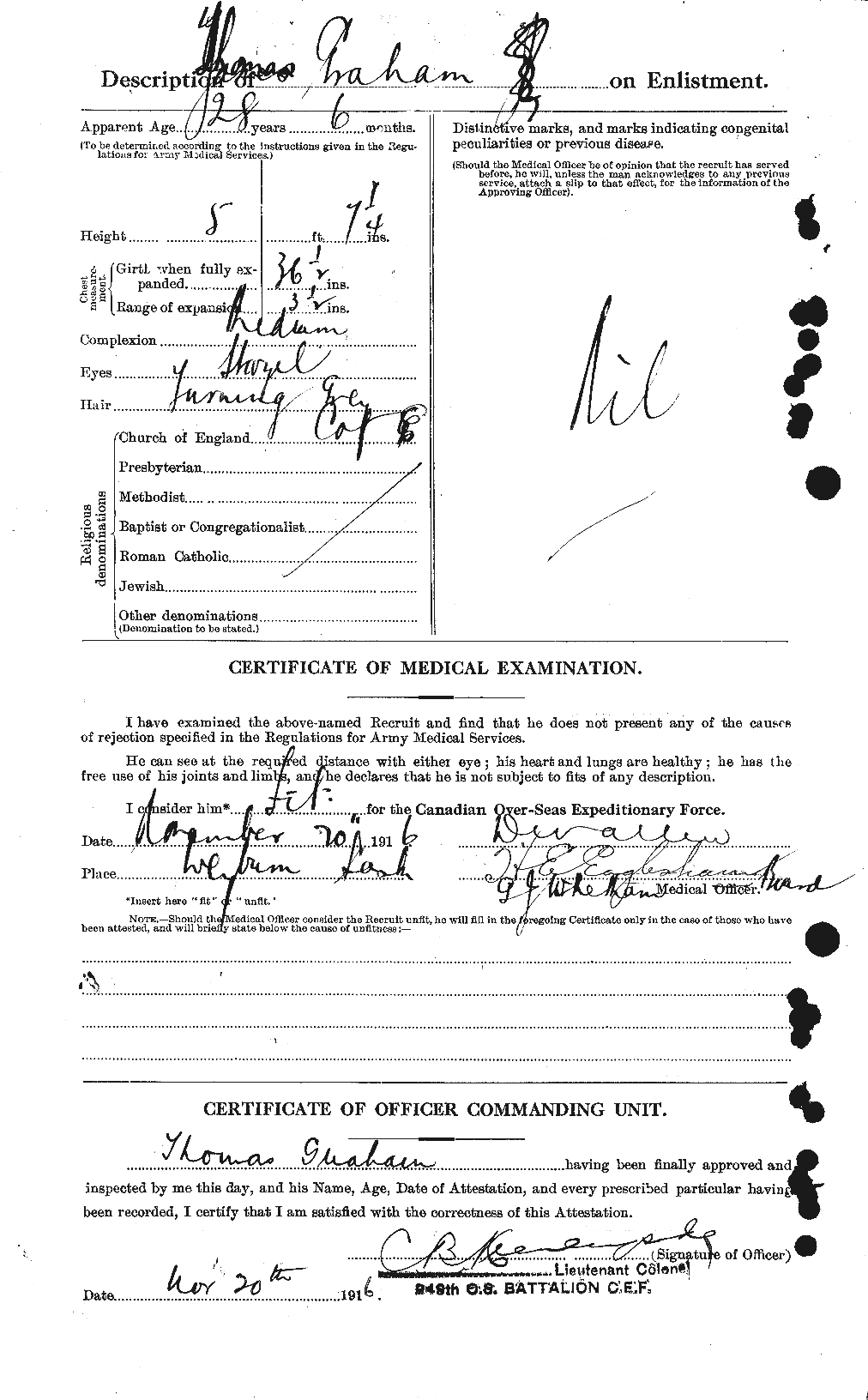 Personnel Records of the First World War - CEF 359500b
