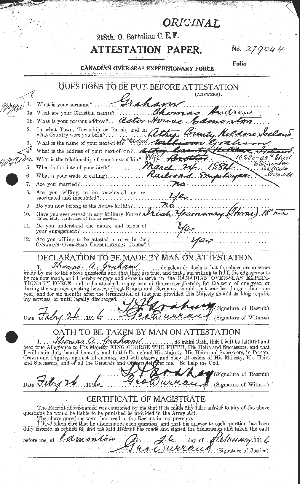 Personnel Records of the First World War - CEF 359509a